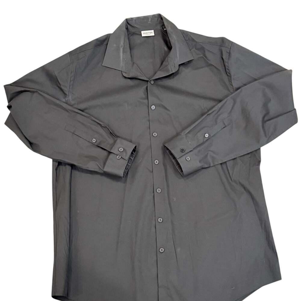 Kenneth Cole Reaction Men's Slim Fit Long Sleeve Button Down 17.5 34/35